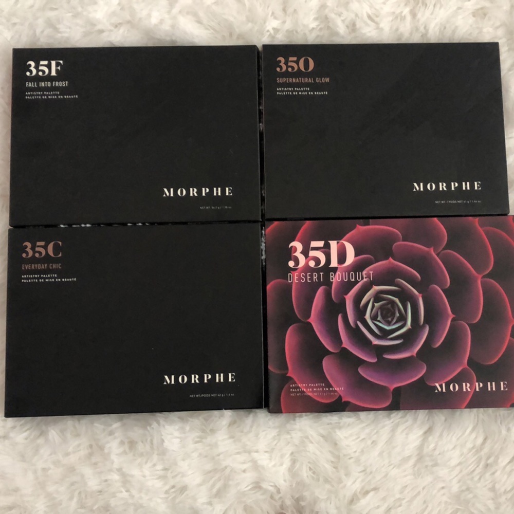 Morphe 35F, 35C, 350 and 35D (4 new palettes)